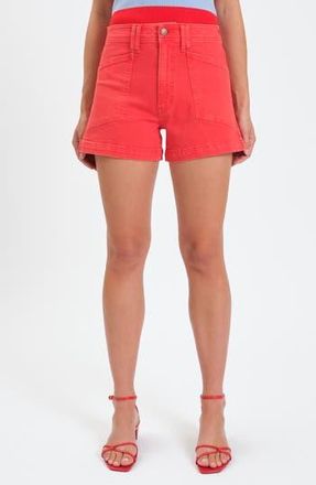 Daze Valley High Waist Denim Shorts in Cherry at Nordstrom Rack, Size 23