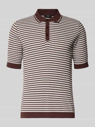 Cinque Slim Fit Poloshirt mit Knopfleiste Modell FLAVIEN in Pflaume, Gr&ouml;&szlig;e XXL