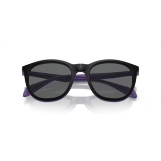 Emporio Armani 4211 Sole Rounded Square Frame Sunglasses with Dark Lenses