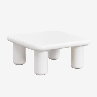 Sklum Mesa Auxiliar Cuadrada 80x80 Cm En Mdf Riverton Sklum