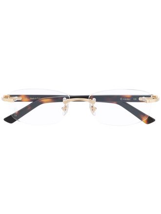 Cartier Decor bril met randloos montuur - Goud
