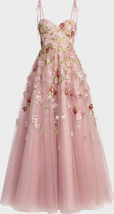 Mac Duggal Sequined Floral Gown