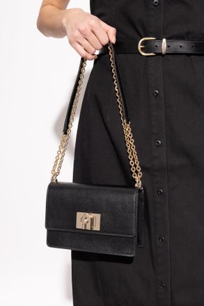 Furla 1927 Mini Shoulder Bag, Womens, Black