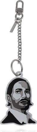 Marc Jacobs Sleutelhanger met bedel - Dames - Sleutelhangers & Tashangers - Grijs - ONE Size - Accessoires