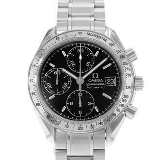Omega Pre-owned Omega Speedmaster Date Chronograph Automatic Black Dial Mens Watch 3513.50