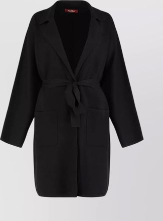 Max Mara tailored coat with waist belt and pockets