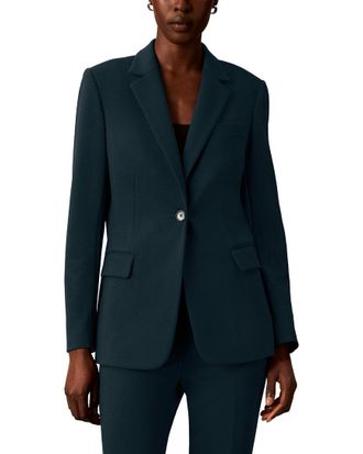 Calvin Klein One-Button Notch Collar Jacket