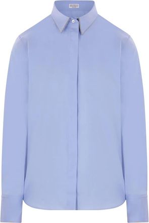 Brunello Cucinelli Shirt With Monili Trim At Collar
