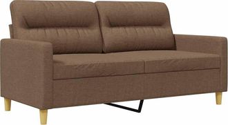 vidaXL Sof&aacute; De 2 Plazas De Tela Marr&oacute;n 140 Cm Vidaxl