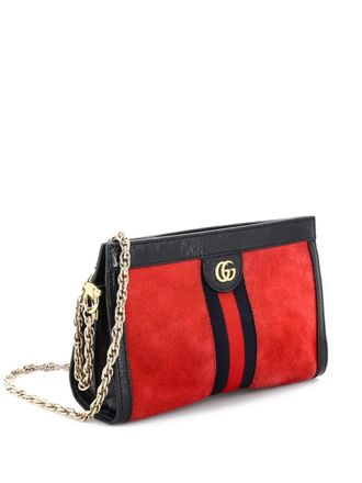 Gucci Ophidia Chain Suede Small shoulder bag - Red