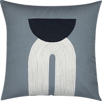 Elaine Smith Modern Balance Slate Indoor & Outdoor Woven Accent Pillow at Nordstrom, Size 20X20