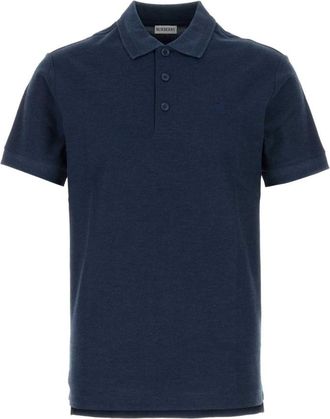 Burberry Navy Blue Piquet Polo