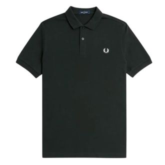 Fred Perry Heren Effen Polo Shirt met Korte Mouwen (Knight Green)