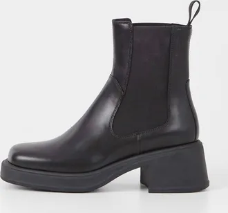 Vagabond Womens Dorah Boots In Black Leather