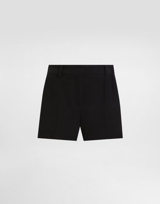 Dolce & Gabbana Wool Crêpe Shorts - Woman Pants And Shorts Black 42