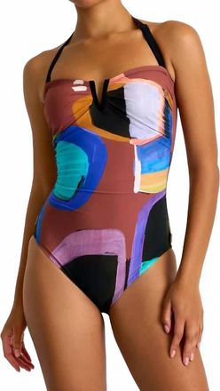 Shan Classique Classic Bandeau One-Piece In 953 Sunny