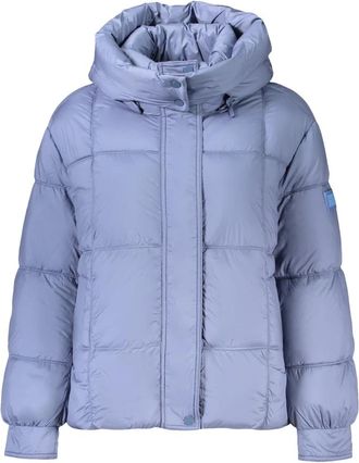 Pepe Jeans London Lauren Short - Dames - Winterjassen - Blauw - S - Leer - Jassen