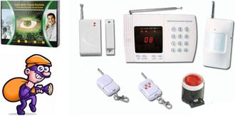 Trade Shop Trade Shop Traesio - Kit Allarme Antifurto Casa Ufficio Centralina Wireless Digitale Display Telefono