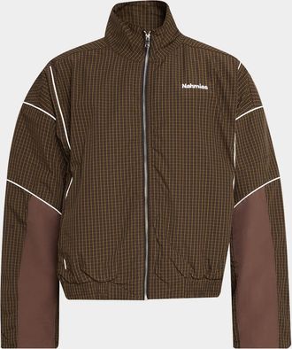 Nahmias Men & apos;s Grid Warm Up Drop Shoulder Jacket