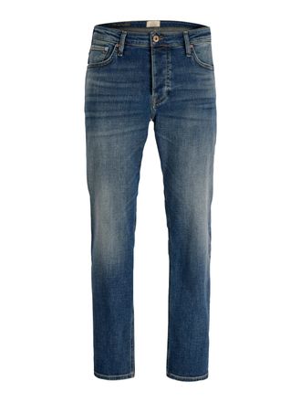Jack & Jones Slim-fit-Jeans JACK & JONES JJIGLENN JJCOOPER ST 335 BF, Herren, Gr. 34, L&auml;nge 30, blau denim pack:mid blau, Denim/Jeans, Obermaterial: 99% Baumwolle,