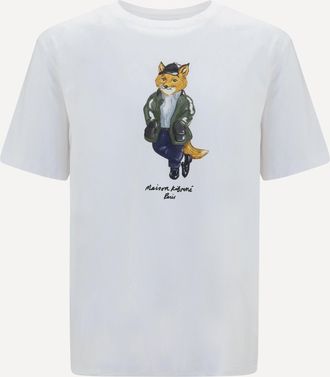 Maison Kitsun&eacute; T-shirt Weekend Fox in cotone Man M