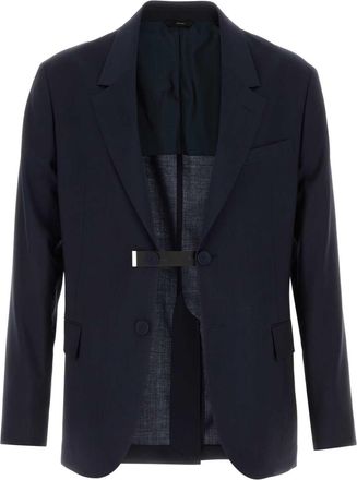 Fendi Navy Blue Wool Blazer