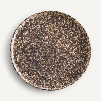 AM.PM Set van 4 platte borden in aardewerk, Rusty