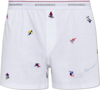 Dsquared2 Snowy Dream Boxer - Heren - Onderbroek - Wit - 2XL - Katoen - Ondergoed