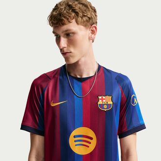 Nike FC Barcelona 2026/27 Stadium Home Nike Mens Dri-FIT Soccer Replica Jersey in Red | II1872-683