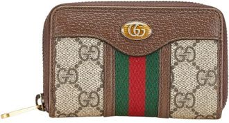 Gucci Brown Pvc Leather Coin Purse/Coin Case (Pre-Owned)