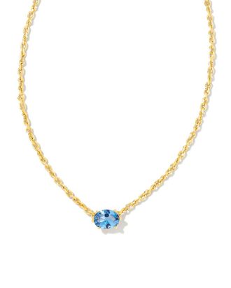 Kendra Scott Womens Cailin Pendant Necklace In Blue Violet Crystal