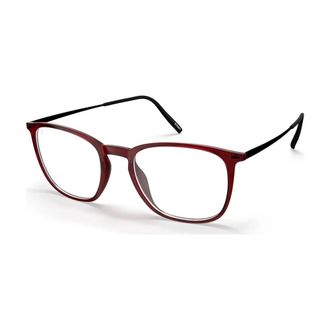 Silhouette Glasses, female, Red, Size: 49 MM Illusion Lite 2962 Eyeglasses
