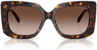 Jimmy Choo London 54mm Gradient Butterfly Sunglasses in Havana /Gradient Brown at Nordstrom