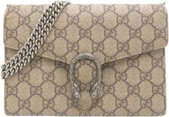 Gucci Pre-owned Cross Body Bags, female, Beige, Size: ONE SIZE Pre-owned Cross Body Bag