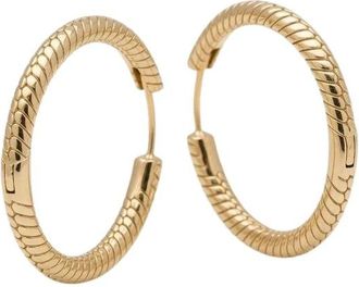 Pandora Moments Charm Hoop Oorbellen - Dames - Oorbellen - Geel - ONE Size - Accessoires