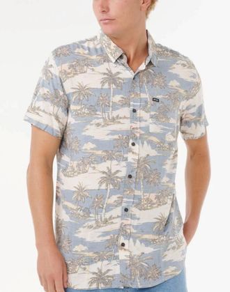Rip Curl Dreamer Barrel Killa Short Sleeve Shirt In Bluefin