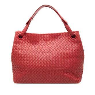 Bottega Veneta Tweedehands Medium Nappa Intrecciato Garda Tote