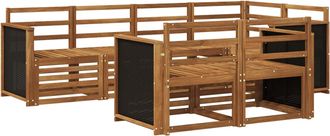vidaXL Conjunto De Sof&aacute;s De Exterior 6 Uds. Natural Vidaxl