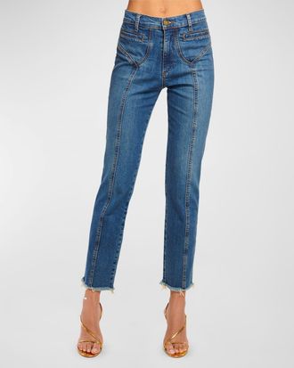 Ramy Brook Zayne Straight-Leg Jeans