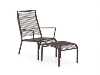 Apple Bee Hawaii lounge tuinstoel stapelbaar met voetenbank