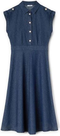 Motivi Dames, Jurken, Blauw, Maat: 2XS Katoen