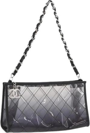 Chanel Pre-owned Shoulder Bags, female, Black, Size: ONE SIZE Pre-owned Vintage Shoulder Bag