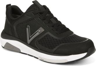 Vionic Womens Walk Strider Sneaker In Black Charcoal