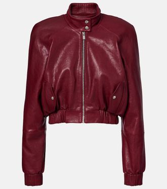 Magda Butrym Cropped leather jacket