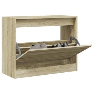 vidaXL Vidaxl - Zapatero De Madera De Ingenier&iacute;a Roble Sonoma 80x34x63 Cm