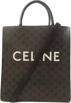 Celine Brown Pvc Tote Bag (Pre-Owned)