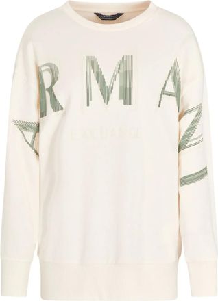 A|X Armani Exchange Felpa con stampa logo - Toni neutri