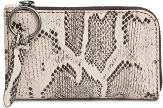 Aim&eacute;e Moxy Snake Embossed Leather Slim Wallet in Clay Snake at Nordstrom