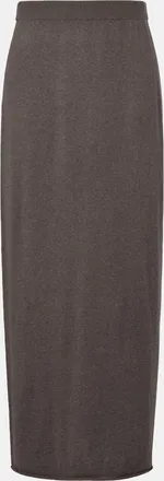 Lisa Yang Charlotta cotton and cashmere maxi skirt