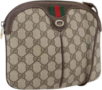 Gucci Pre-owned Cross Body Bags, female, Beige, Size: ONE SIZE Pre-owned Plastic Crossbody Bag